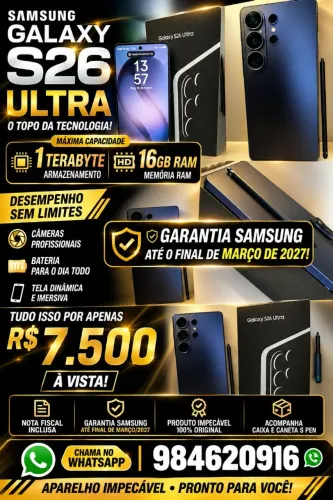 Samsung galax s26 ultra 16gb 1terabyte