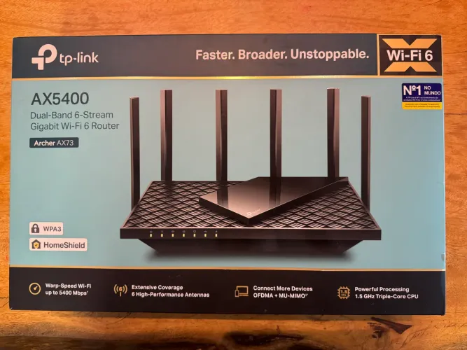 Roteador Wifi 6 Archer Ax73 Router Ax5400 Dual Band Gigabit Tp-Link