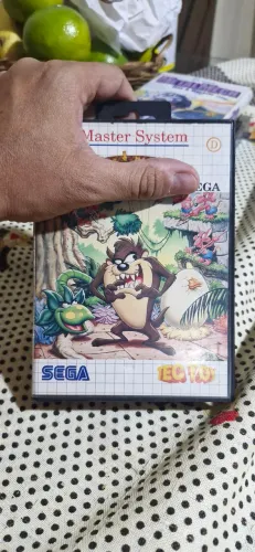 Jogo Master System Taz Mania caixa manual