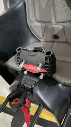 Cadeirinha Bike Polisport Dusky Traseira (Até 22kg) - Preta/Cinza