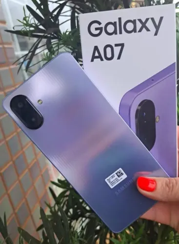 Smartphone Novo - A07 Samsung - Violeta - 256Gb/8Ram