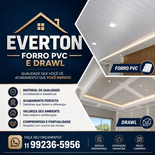 Forro PVC  e Drawl 