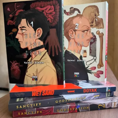 5 Mangás/HQ BL NewPop - Sleeping Dead 1 e 2, Wet Sand 1, Sanctify 1 e 2