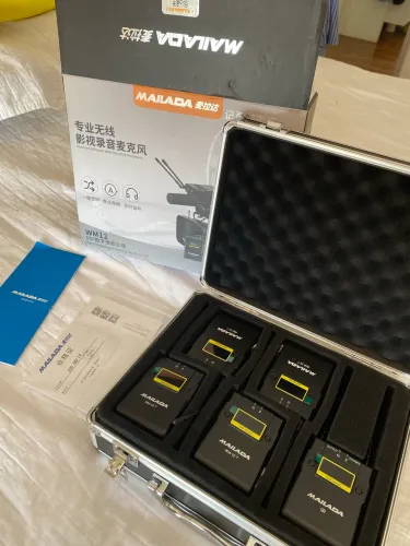 Microfone Sem Fio Mailada WM12 - Kit com 4 Lapelas