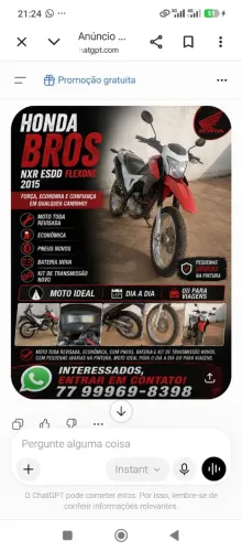 Honda Bros Nxr Esdd flexone 2015