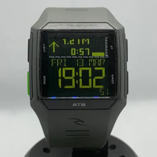 RELÓGIO RIP CURL RIFLES TIDE BLACK/GREEN A1119 IMPORTADO