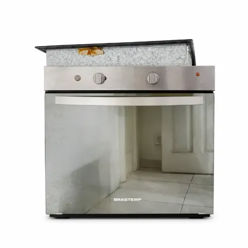 Forno de Embutir Brastemp BOA61ARRNA 61L - Inox Espelhado, GLP, 220V (brinde: Cooktop)