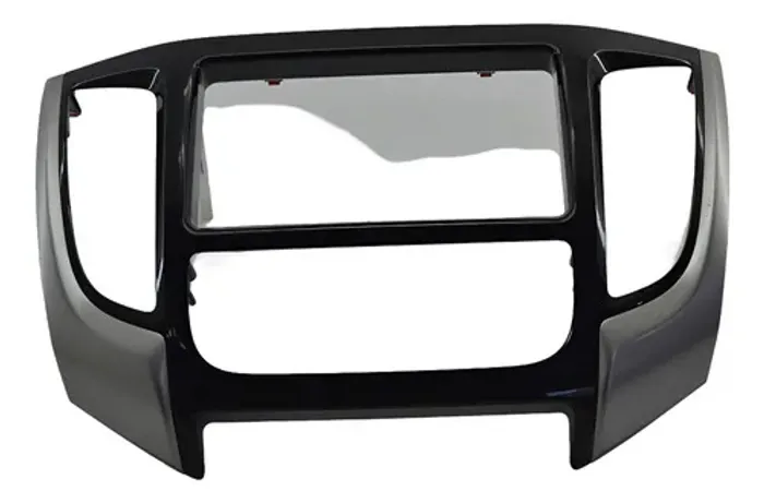 Moldura Central Painel Mitsubishi L200 Triton 2017 Original Cinza