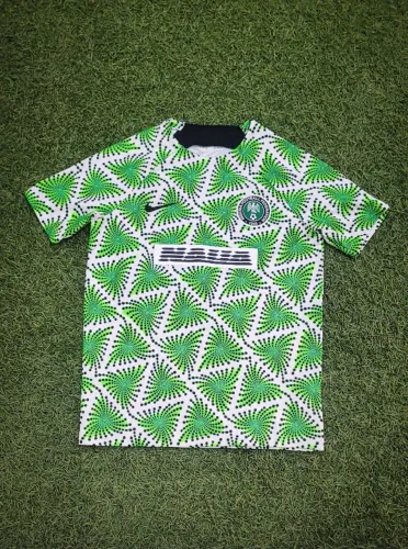 Camisa Nigéria 2022 2023 Tam G Kids Pré Jogo Usado Original