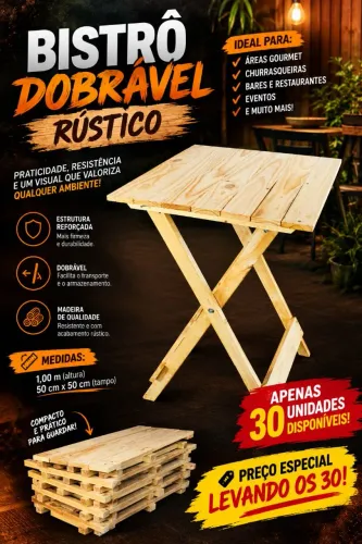 Bistros dobráveis 