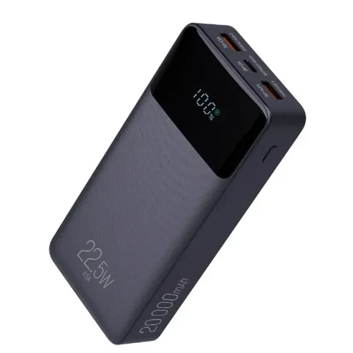 Power Bank ELG, Display Indicador, 20000mAh 22.5W, Turbo, Preto, PB200BK