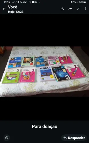 Doação de livros e CDs, DVDs.