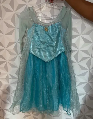 fantasia elsa frozen disney store g 10 a 12 anos