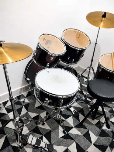 Bateria Acústica Vogga Talent - Completa e Pronta para Tocar