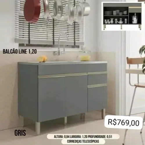 BALCÃO LINE 1,20