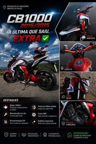 CB 1000R Com ABS, Última edição que saiu. (Barracuda)