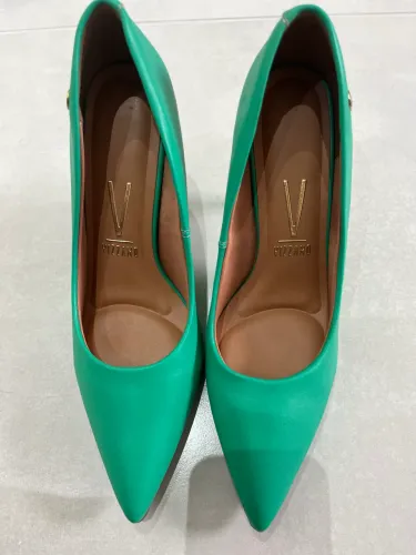 Sapato salto alto verde