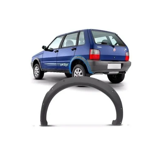 Moldura Paralama acabamento alargador Friso Traseiro Uno Way 2004/2013 valor unitário