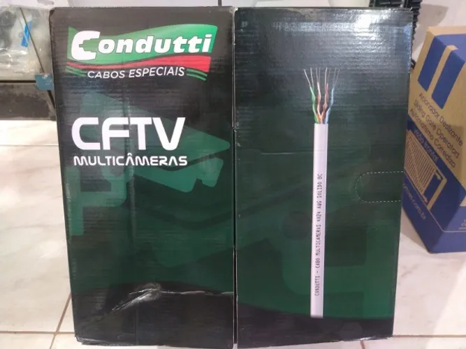 Rolo de cabo de rede Cftv 300m Condutti 