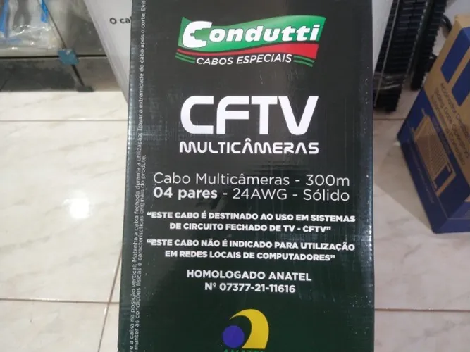 Rolo Cabo Cftv 100m - condutti
