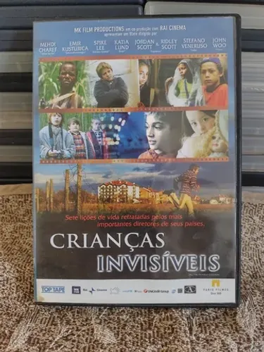 Dvd - Filme : Crianças Invisíveis em bom estado de conservação .