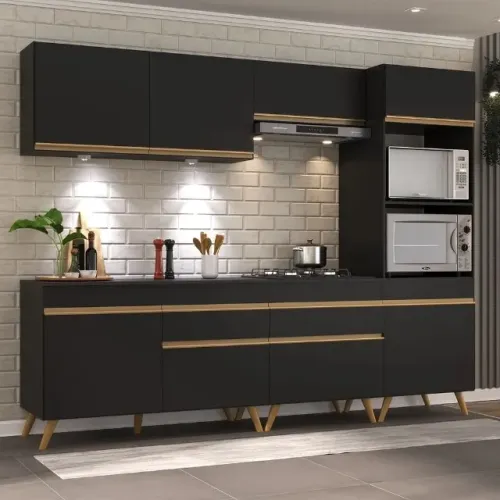 Promoção Cozinnha Preta com Pezinho - 18/09