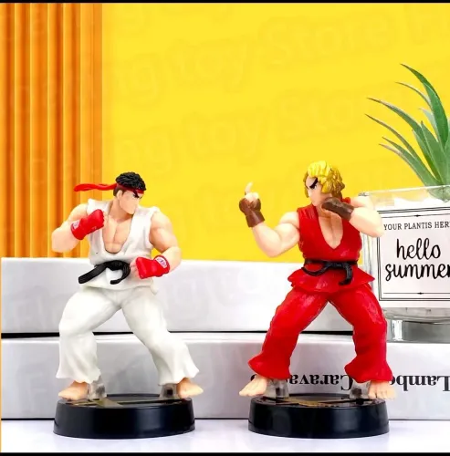 ACTION FIGURE STREET FIGHTER - RYU E KEN - MINIATURA