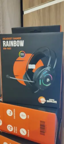 Headset gamer Rainbow ninja