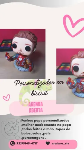 Funko pops personalizados em biscuit