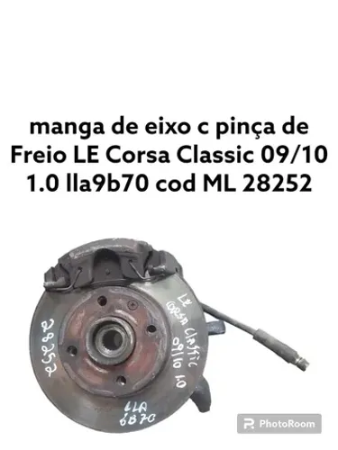 Manga de eixo com pinça de freio lado esquerdo Chevrolet Corsa clássic 1.0