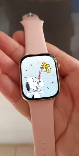Relógio Smartwatch W99 Amoled - Super resolução. Rosa ou Preto. Impecável. 3x sem juros!