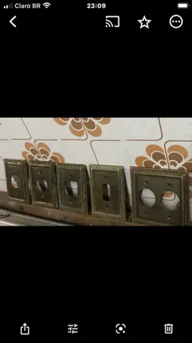 Espelhos Tomadas Bronze