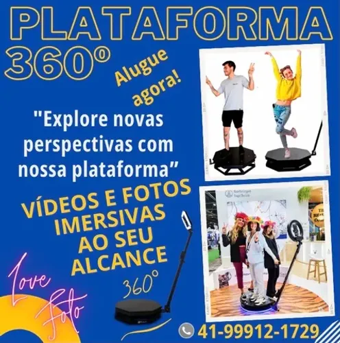 Plataforma 360° - locação eventos aniversários