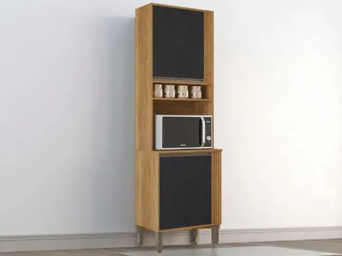 Paneleiro Torre Quente Pérola Cinamomo/Preto Até 12x - Frete Grátis 