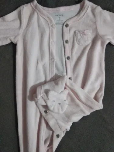 Macacão Carter's rosa 3 meses