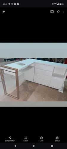 Mesa de manicure L industrial( frete grátis)