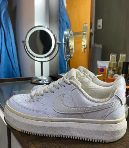 Tênis Nike original Court Vision plataforma- Branco
