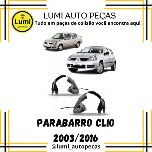 Parabarro Clio 2003/2016 - NOVO 