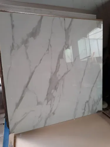 Porcelanato Polido Bianco di Lucca 120x120cm borda reta Portobello "C"