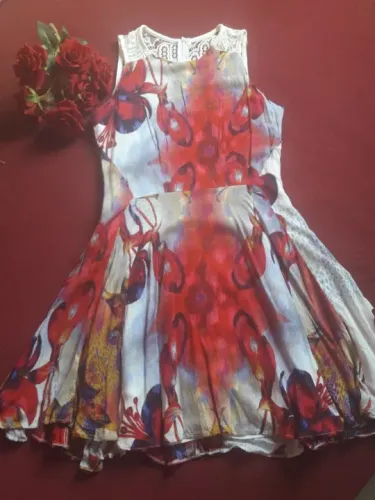 Vestido estampado viscose(P)