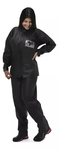 Capa Chuva Impermeável PVC Tornado Feminino Pantaneiro Tam. P