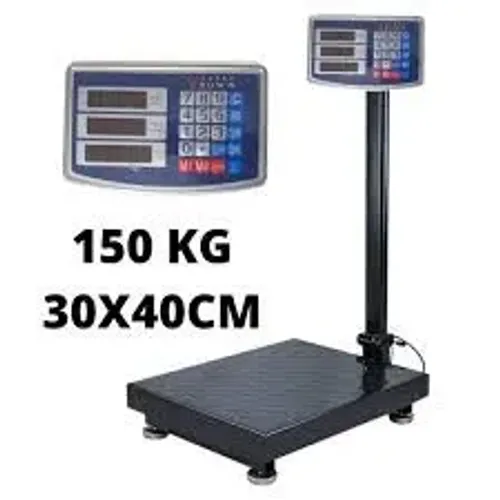 Balança digital 150kg com plataforma Bi Volt com bateria.