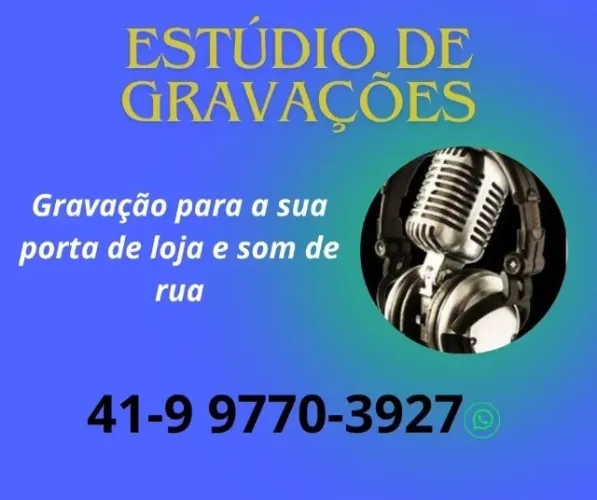 Locutor para lojas e estúdio de gravação