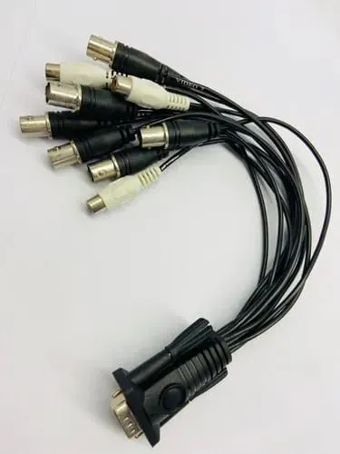Cabo VGA para DVR 8 plugs e 4 audios