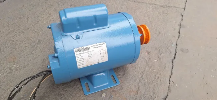Motor elétrico monofasico 0.5 cv rpm 1730 baixa rotação.