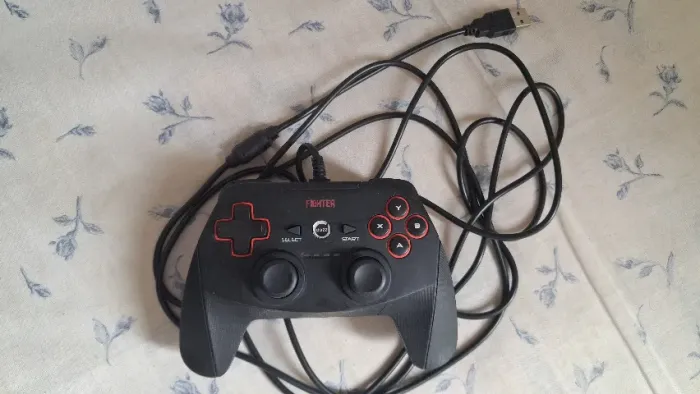 Controle Dazz Gamer Double Shock Fighter, PC, PS, USB 2.0