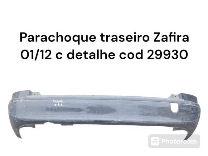 Parachoque traseiro Zafira 01/12 c detalhe cod 29930