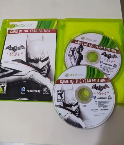 Batman Arkham city (Xbox 360) Edição jogo do ano.