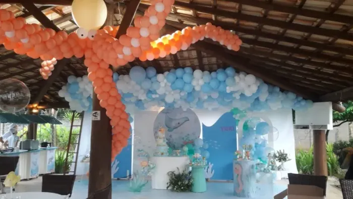 Decoração com balões