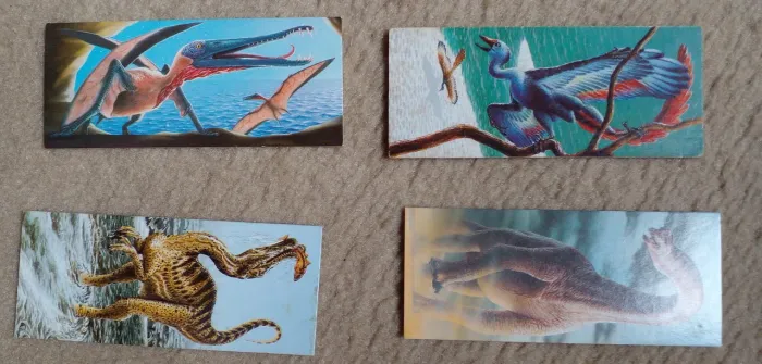 Cards do Álbum Dinossauros - Nestlé Surpresa